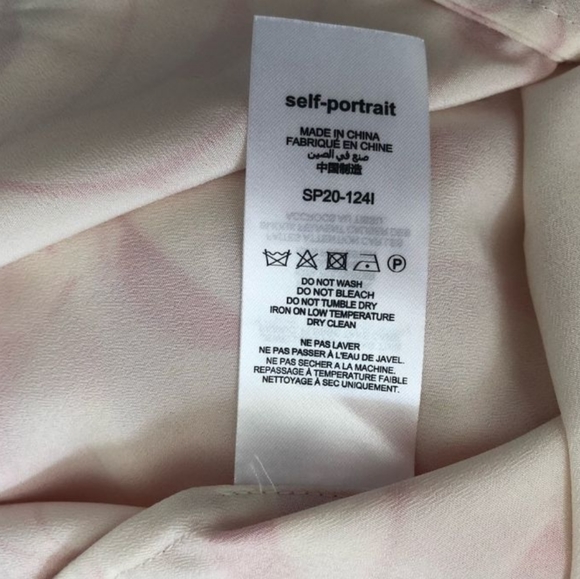 Self-Portrait High Neck Printed Blouse NWOT Size 6 - Picture 13 of 15